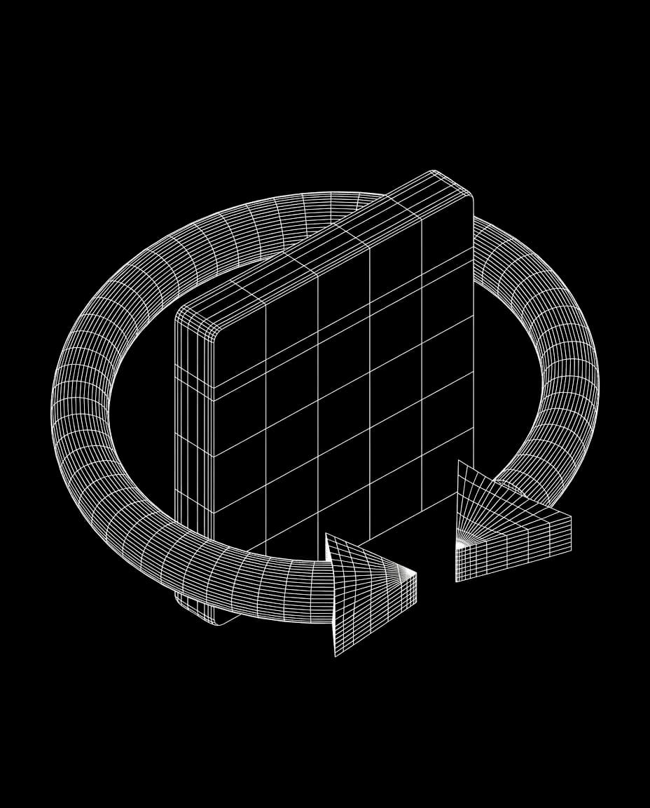 Isometric wireframe icon for Appointment Confirmations